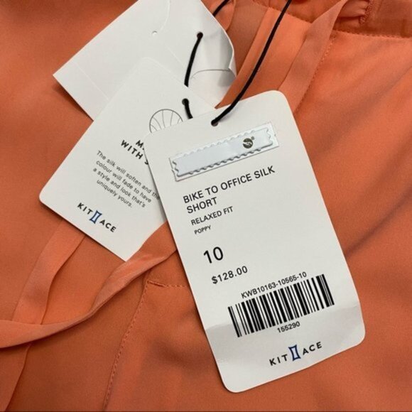 New Kit and Ace Bike to Office Silk Short Relaxed Fit Women Size 10 - Picture 8 of 11